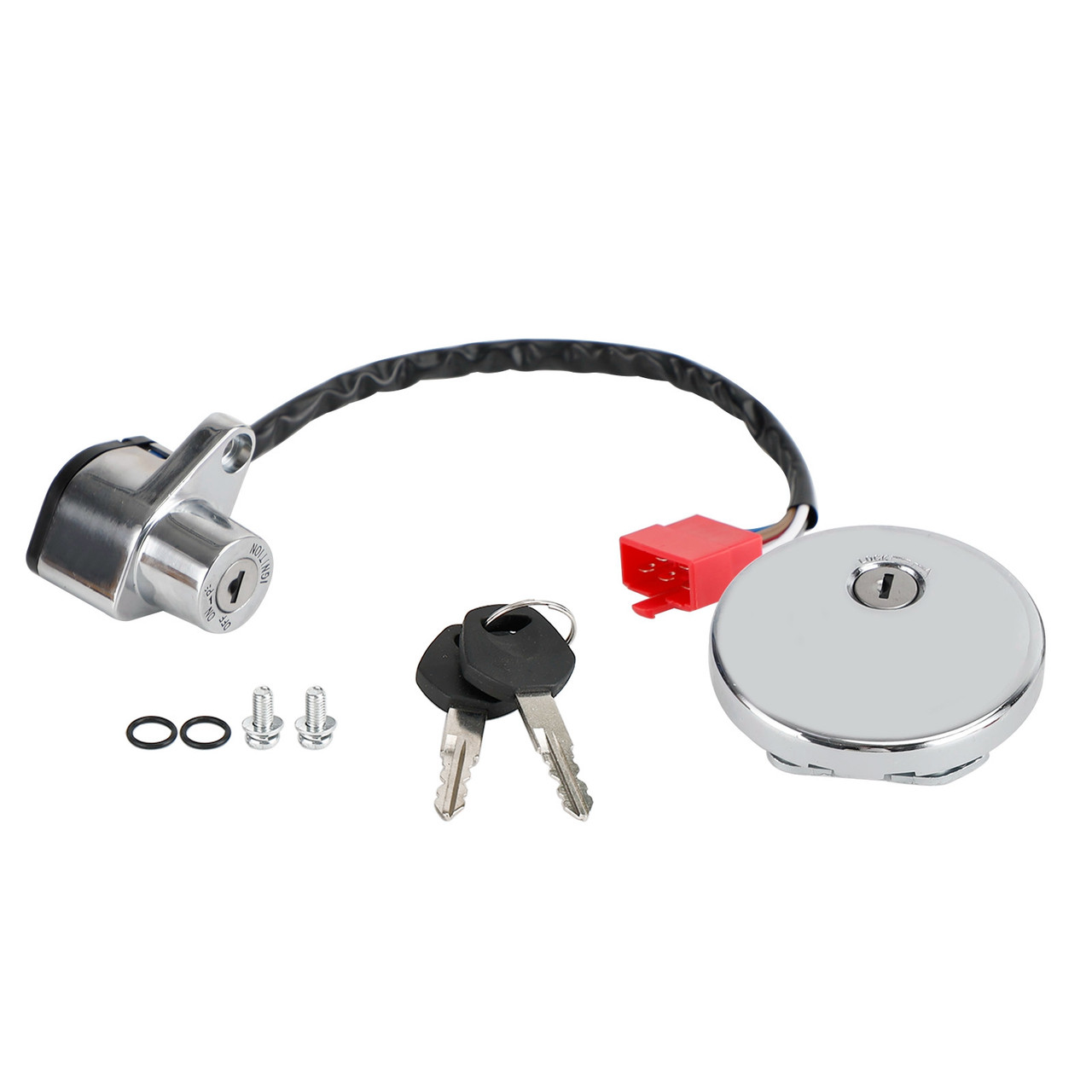 Ignition Switch & Fuel Tank Cap Fits Kawasaki VULCAN 500 LTD 800