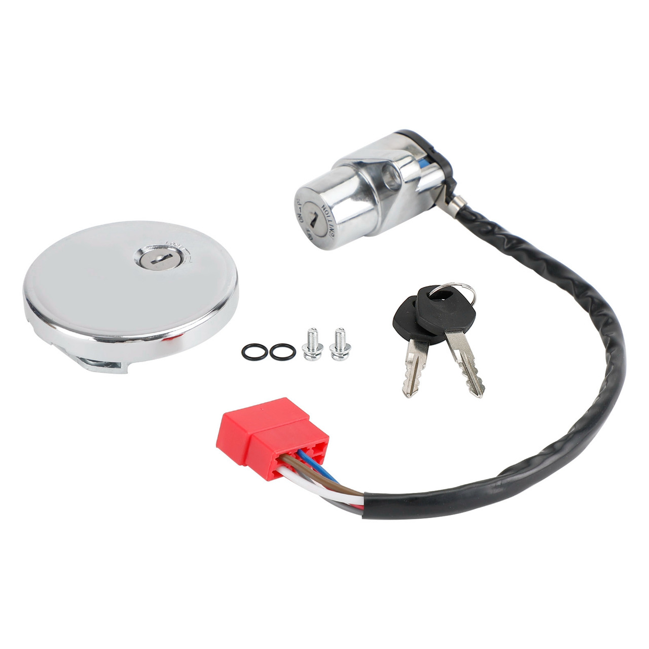 Ignition Switch & Fuel Tank Cap Fits Kawasaki VULCAN 500 LTD 800