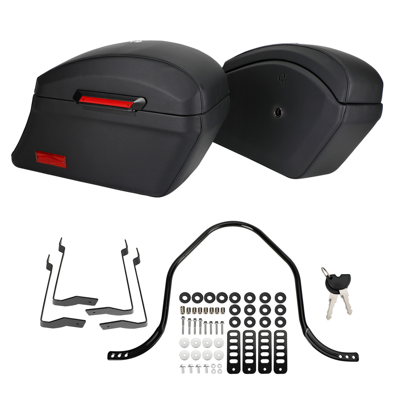 Hard Bag Saddlebag & Heavy Duty Mounting Kit For Yamaha Ds650 1100