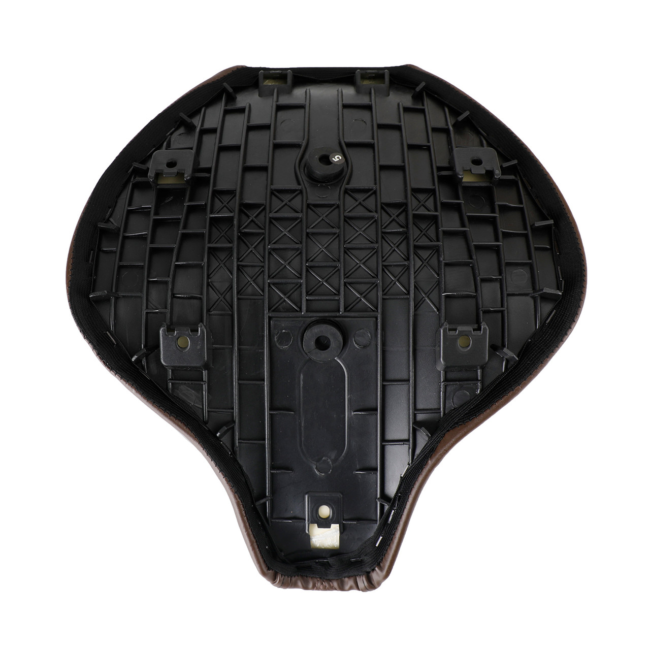 Front Raider Seat Driver Cushion Pu Diamond Brown For Tr Bobber 17-22 2020 2021