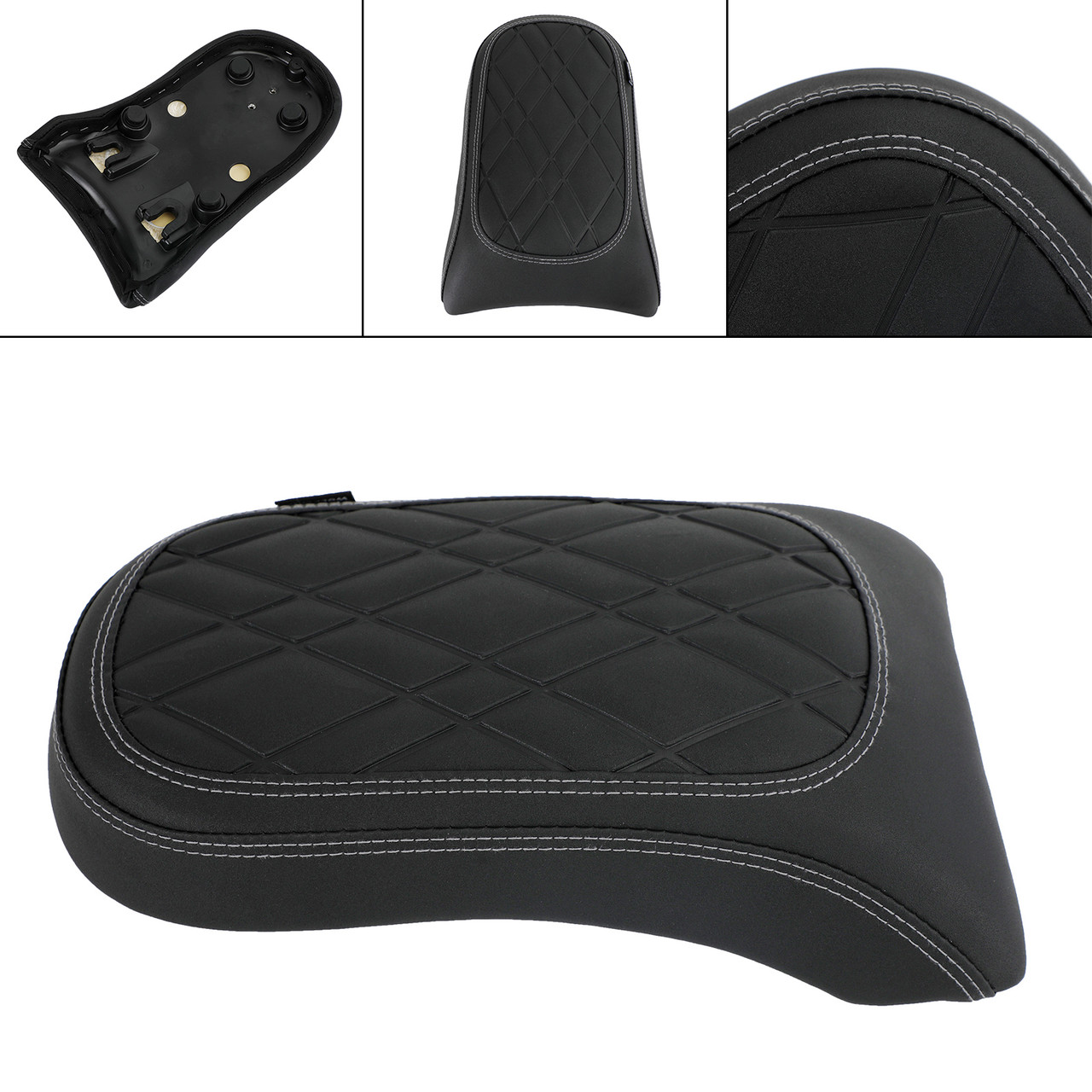 Rear Seat Passenger Cushion Flat Pu Black Grid For Bmw R18 Bikes 2020-2022 2021