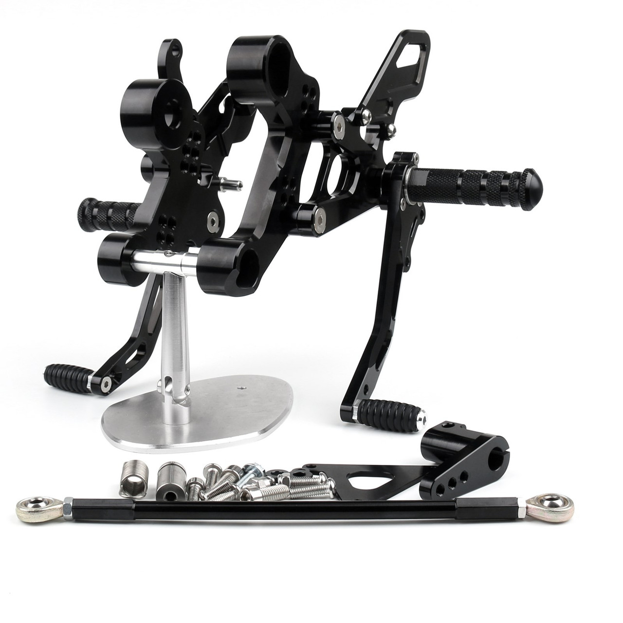 Aluminum Rearset Rear Set Black Footrest Pedal For Yamaha MT-09 FZ-09 2014-2016