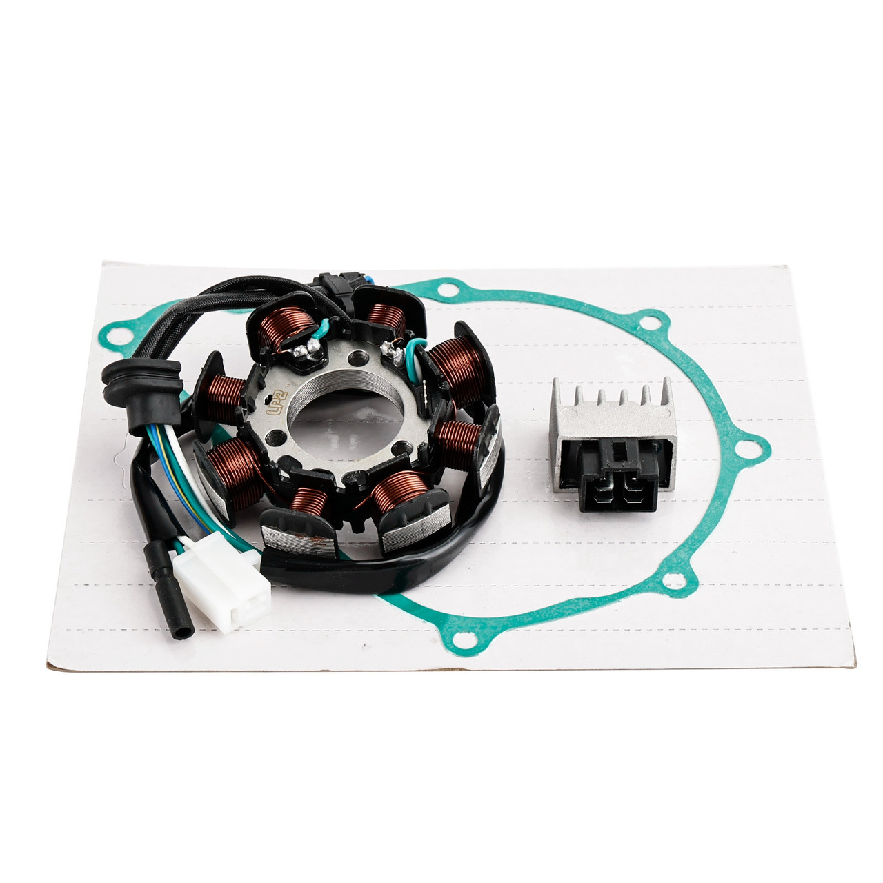Magneto Stator +Voltage Rectifier +Gasket For Honda CRF150F 06-17 31120-KPT-A01