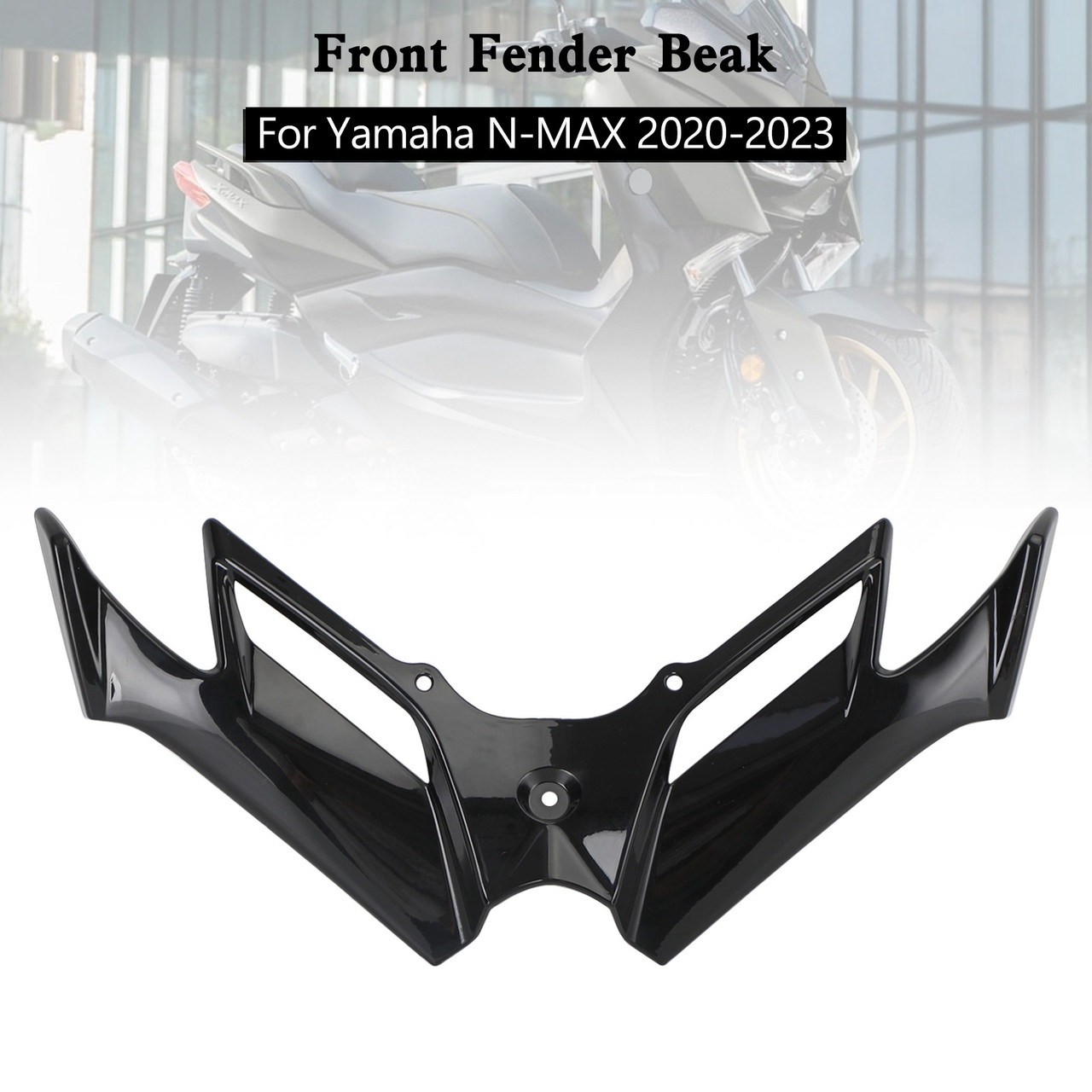 Front Fender Beak Nose Cone Extension For Yamaha N-MAX NMAX 2020-2023 BLK