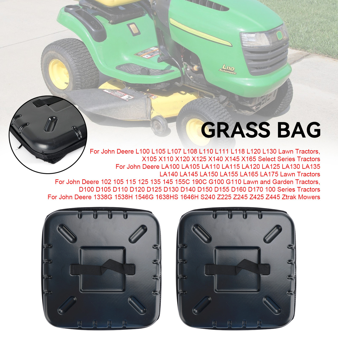 Medium Density Grass Bag AM122416 Fit John Deere L 100 105 107 110 G100 LA 110