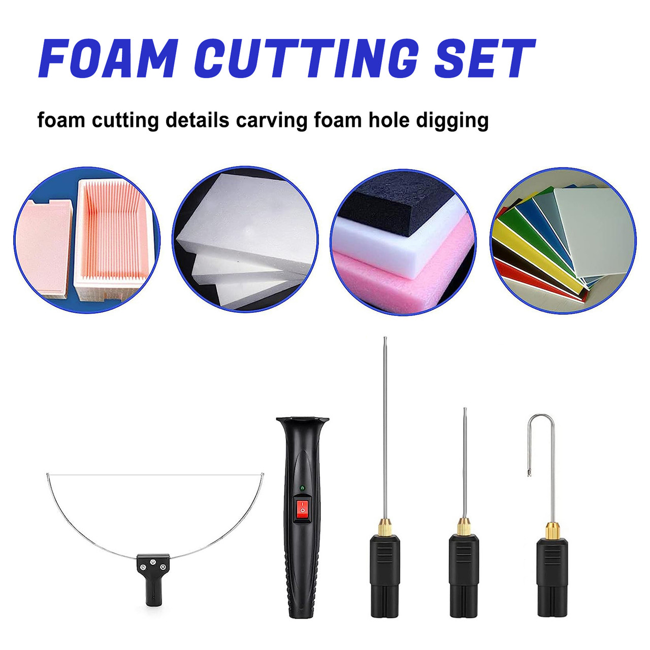 10Pcs 4 in 1 Foam Cutter Electric Cutting Machine Pen Tools Kit 100-240V/18W