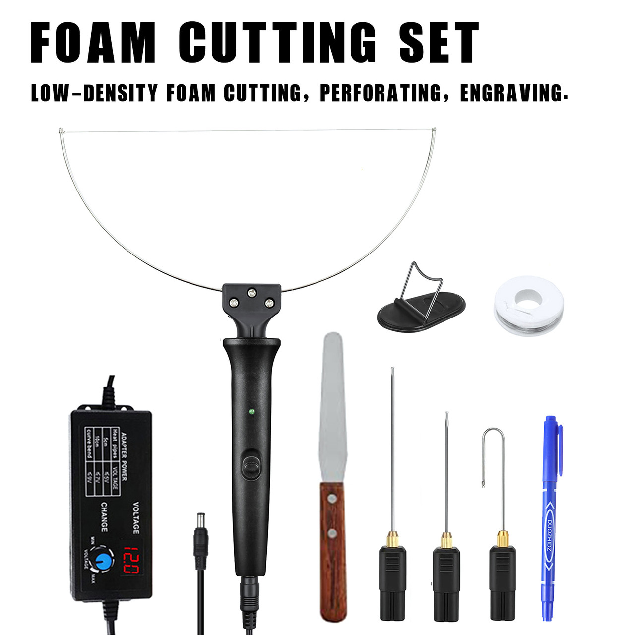 10Pcs 4 in 1 Foam Cutter Electric Cutting Machine Pen Tools Kit 100-240V/18W