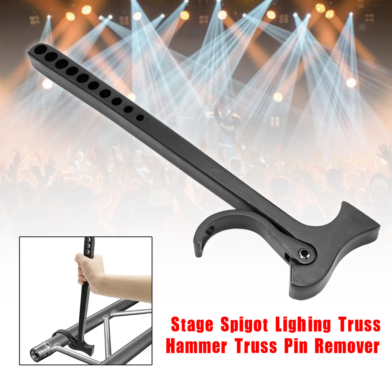 Stage Aluminum Spigot Lighting Truss Hammer Pin Remover For Global F34 Tru Black