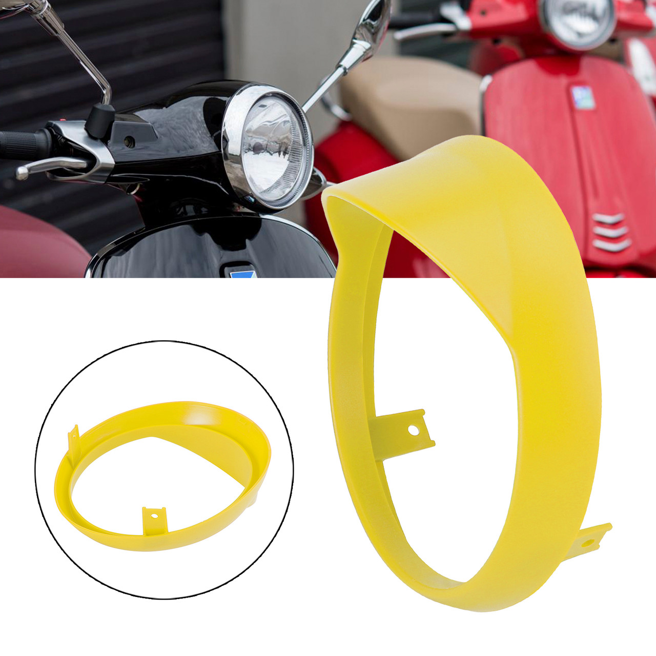 Front Headlight Guard Cover Grille Yellow Fit For Vespa Primavera 125 150 14-21