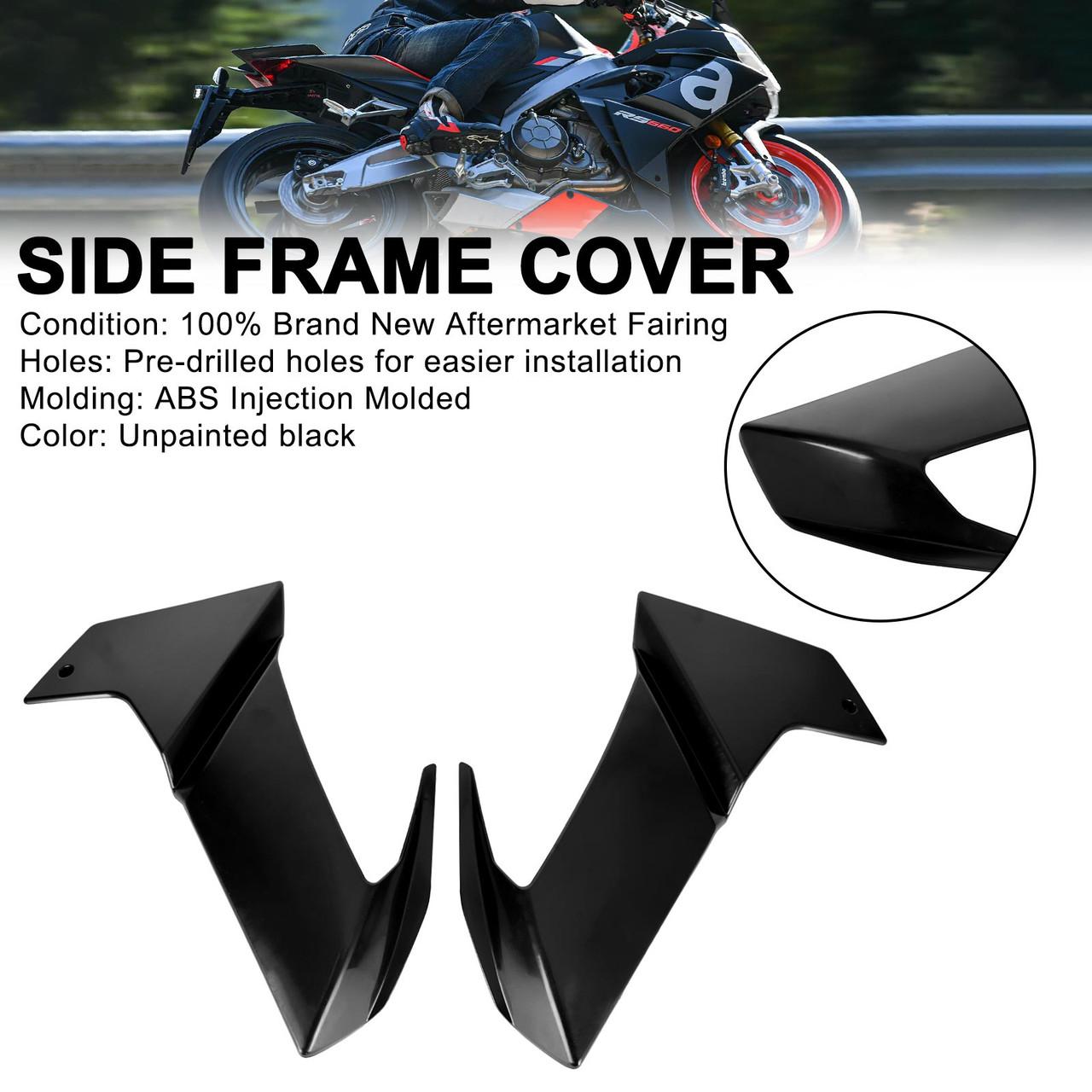 Unpainted side frame Cover Panel Fairing Cowl for Aprilia RS 660 2020-2024