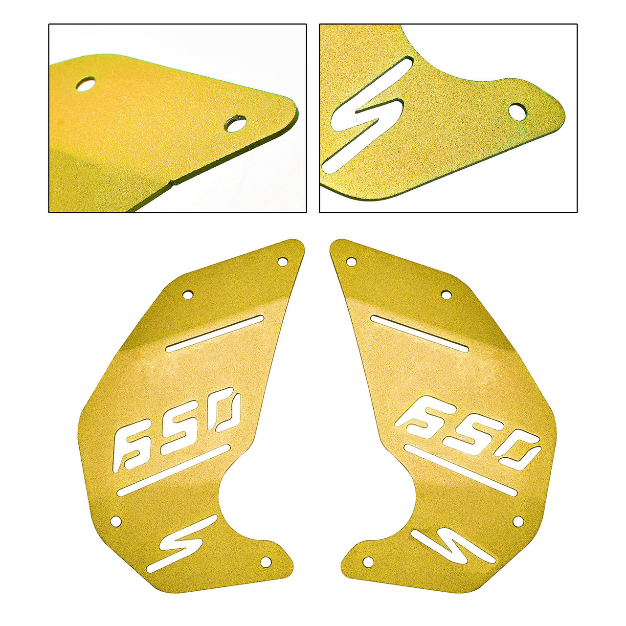 Engine Cover Plate Side Panel Gold For Kawasaki Vulcan S En650 Vn650 15-22 Cafe