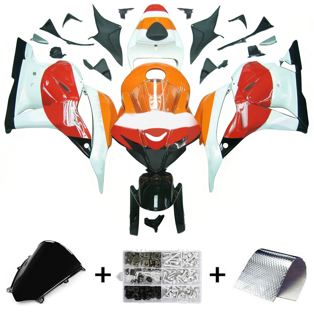 2009-2012 Honda CBR600RR Amotopart Fairing Kit Generic #126