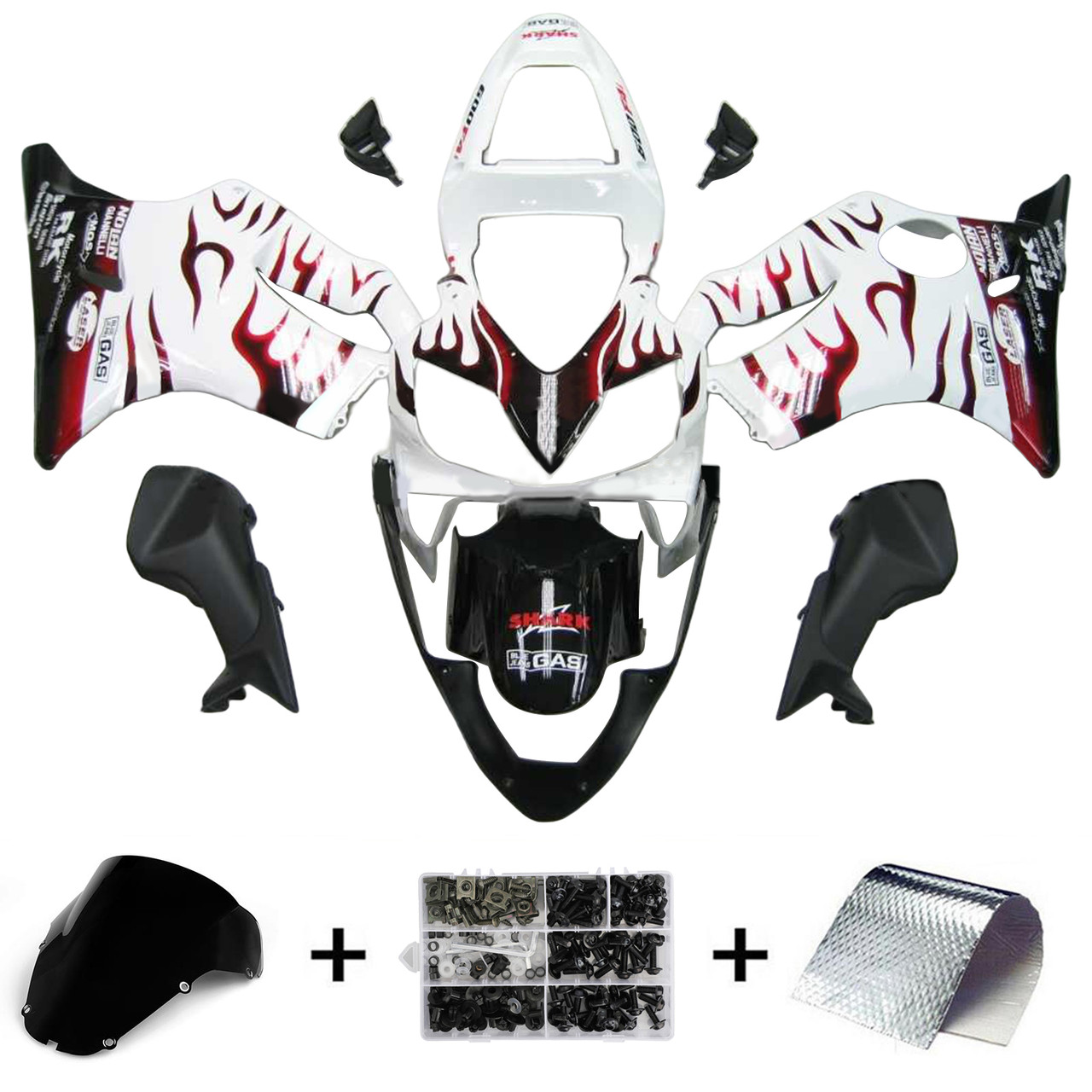 2001-2003 Honda CBR600 F4i Amotopart Fairing Kit Generic #102