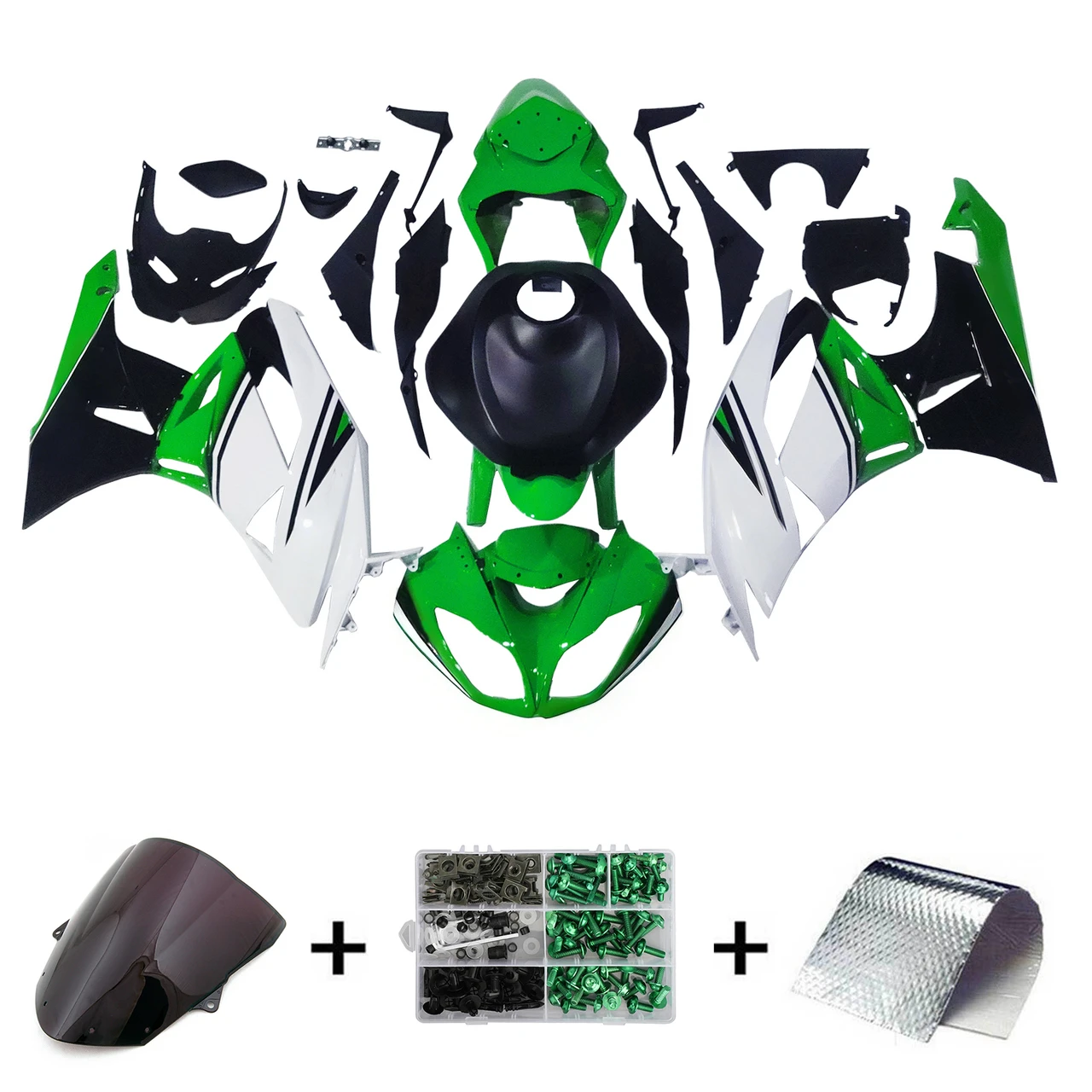 2009-2012 Kawasaki ZX6R 636 Amotopart Fairing Kit Generic #122