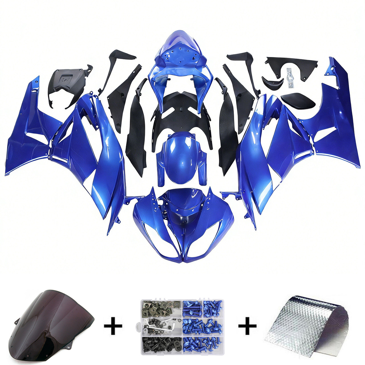 2009-2012 Kawasaki ZX6R 636 Amotopart Fairing Kit Generic #130