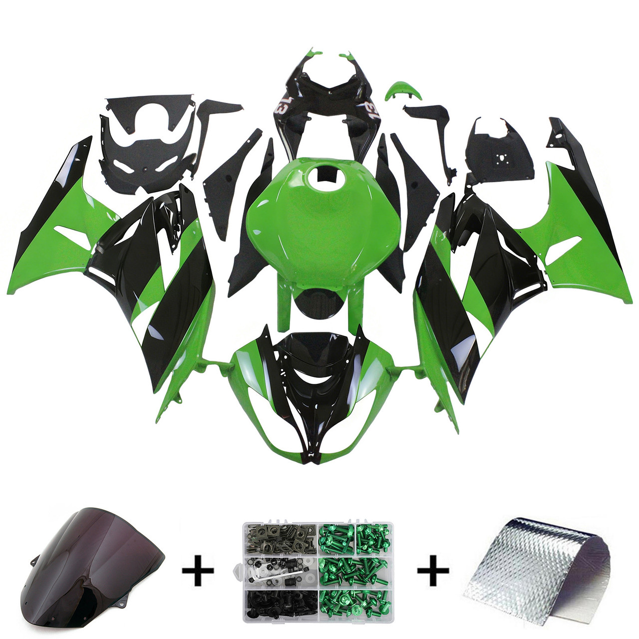 2009-2012 Kawasaki ZX6R 636 Amotopart Fairing Kit Generic #139