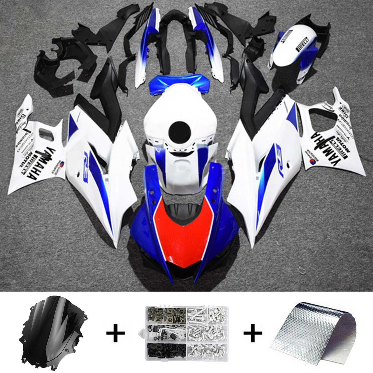 2022-2023 Yamaha YZF R3 R25 Amotopart Fairing Kit Generic #128