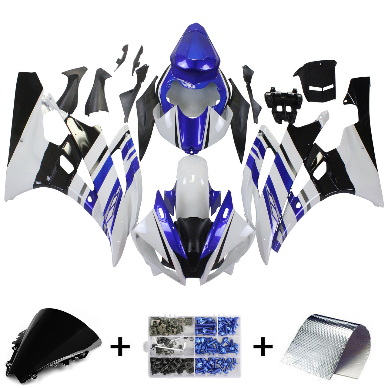 2006-2007 Yamaha YZF 600 R6 Amotopart Fairing Kit Generic #151