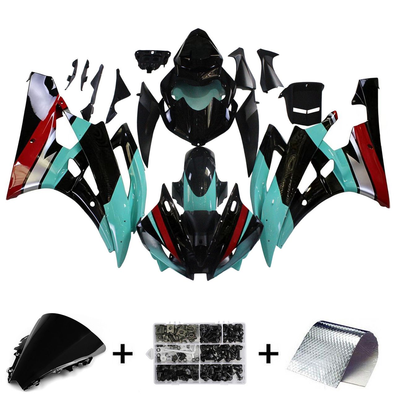 2006-2007 Yamaha YZF 600 R6 Amotopart Fairing Kit Generic #156
