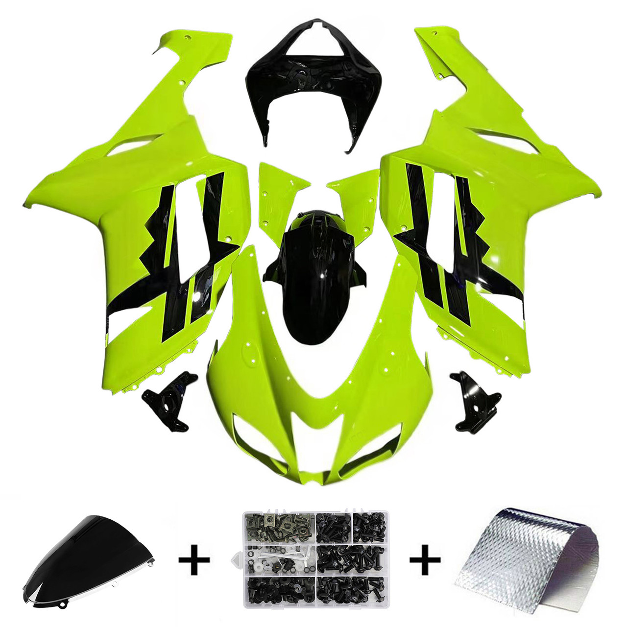 2007-2008 Kawasaki ZX6R 636 Amotopart Fairing Kit Generic #23