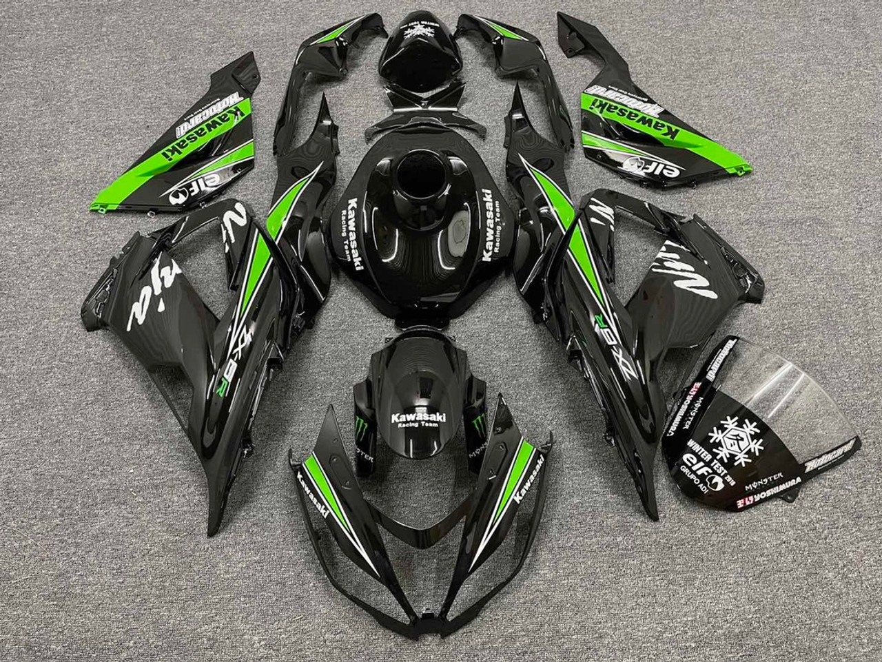2013-2018 Kawasaki ZX6R 636 Amotopart Fairing Kit Generic #113 2013-2018 Kawasaki ZX6R 636 Amotopart Fairing Kit Generic #113