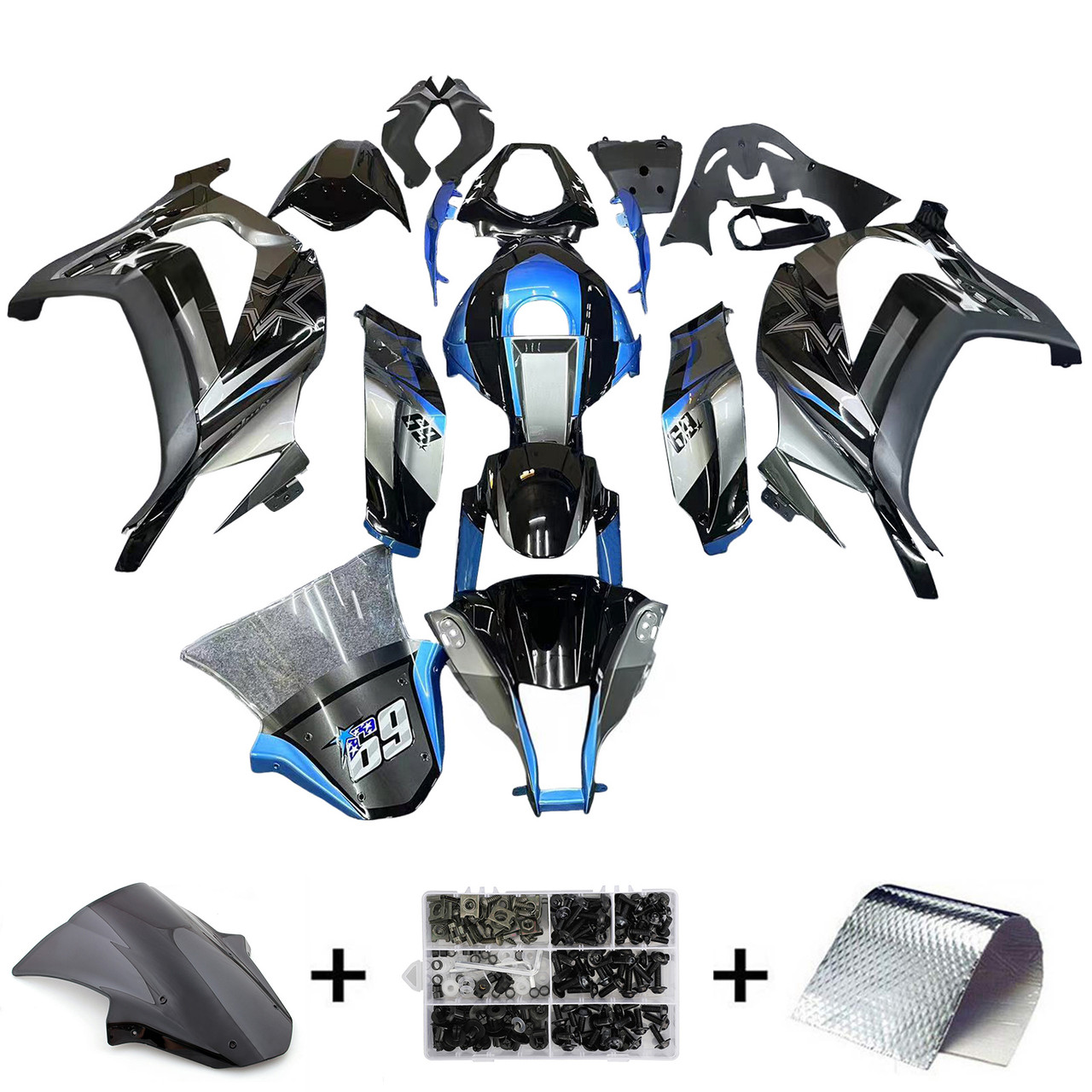 2011-2015 Kawasaki ZX10R Amotopart Fairing Kit Generic #120