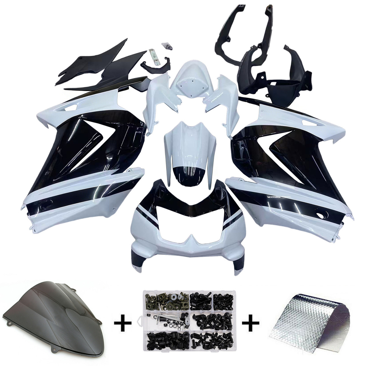 2008-2012 Kawasaki EX250/Ninja250R Amotopart Fairing Kit Generic #118