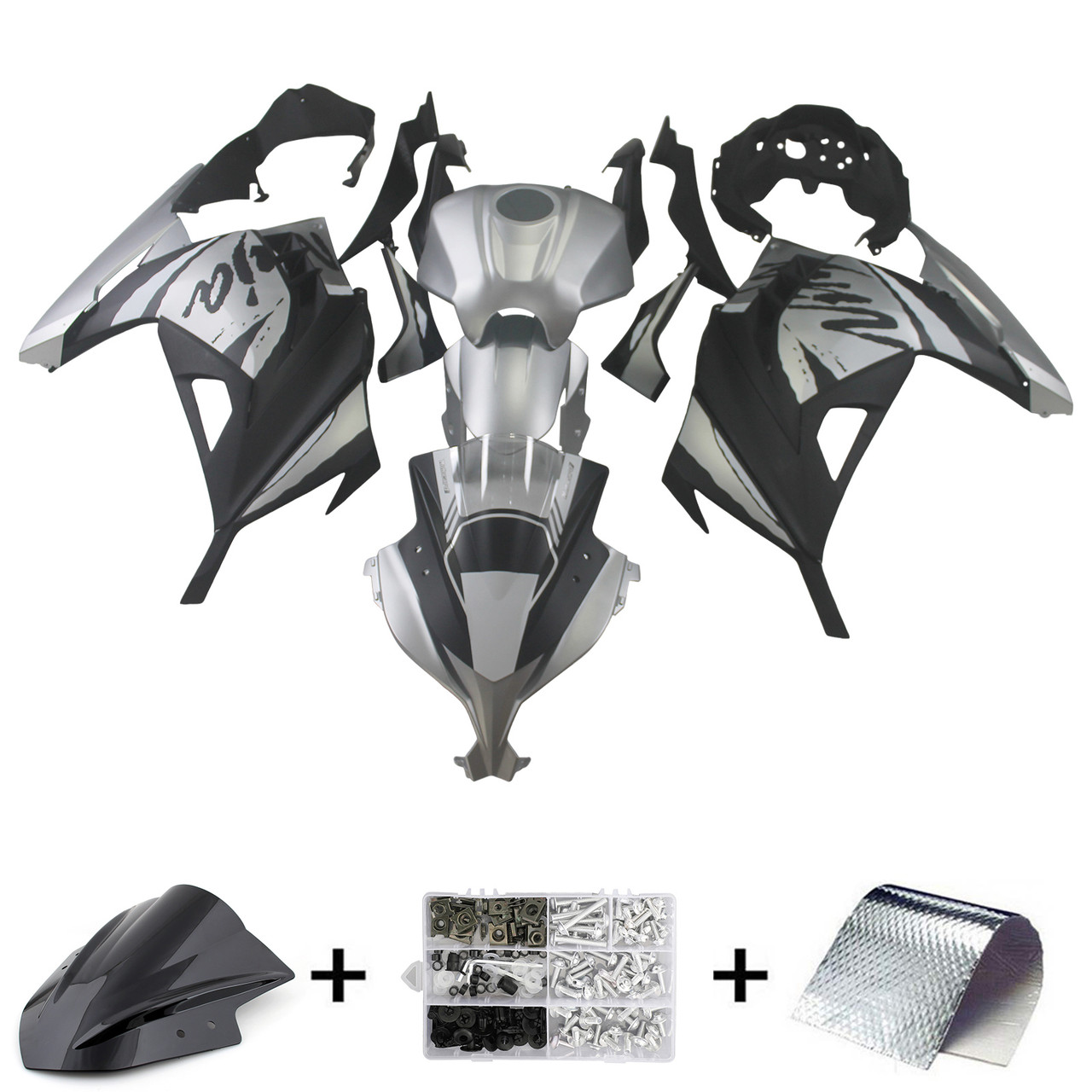 2013-2017 Kawasaki EX300/Ninja300 Amotopart Fairing Kit Generic #123