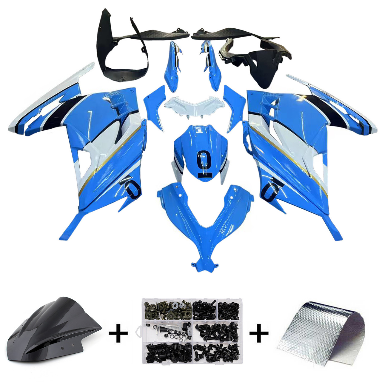 2013-2017 Kawasaki EX300/Ninja300 Amotopart Fairing Kit Generic #126