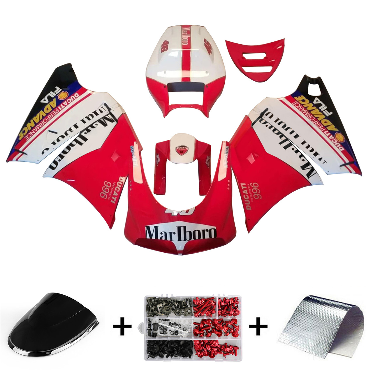 1996-2002 Ducati 996/748 Amotopart Fairing Kit Generic #107