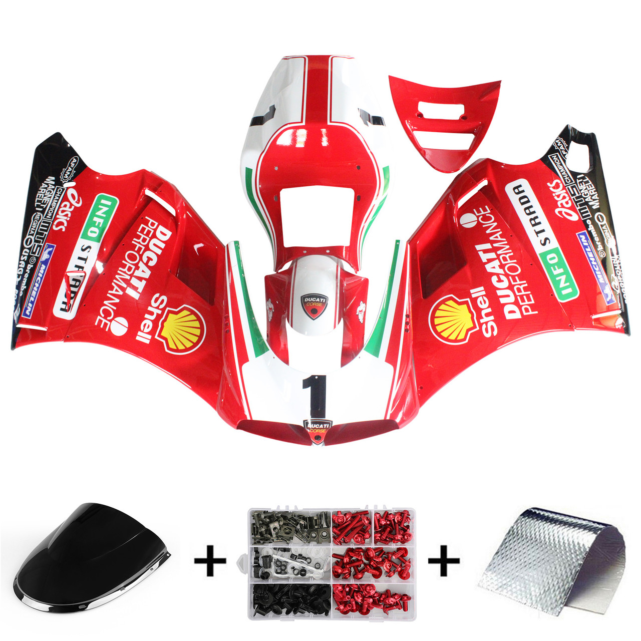 1996-2002 Ducati 996/748 Amotopart Fairing Kit Generic #113