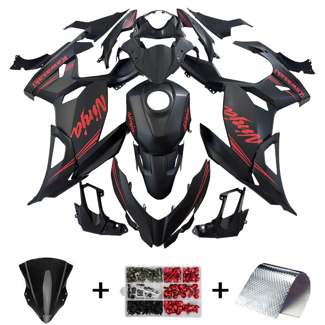 2018-2023 Kawasaki EX400/Ninja400 Amotopart Fairing Kit Generic #165 