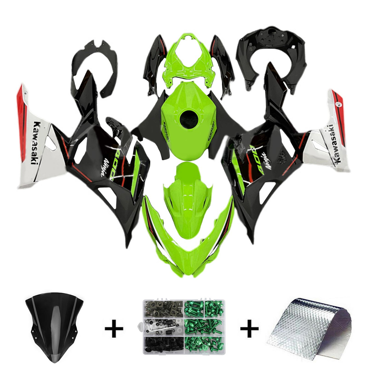 2018-2023 Kawasaki EX400/Ninja400 Amotopart Fairing Kit Generic #150