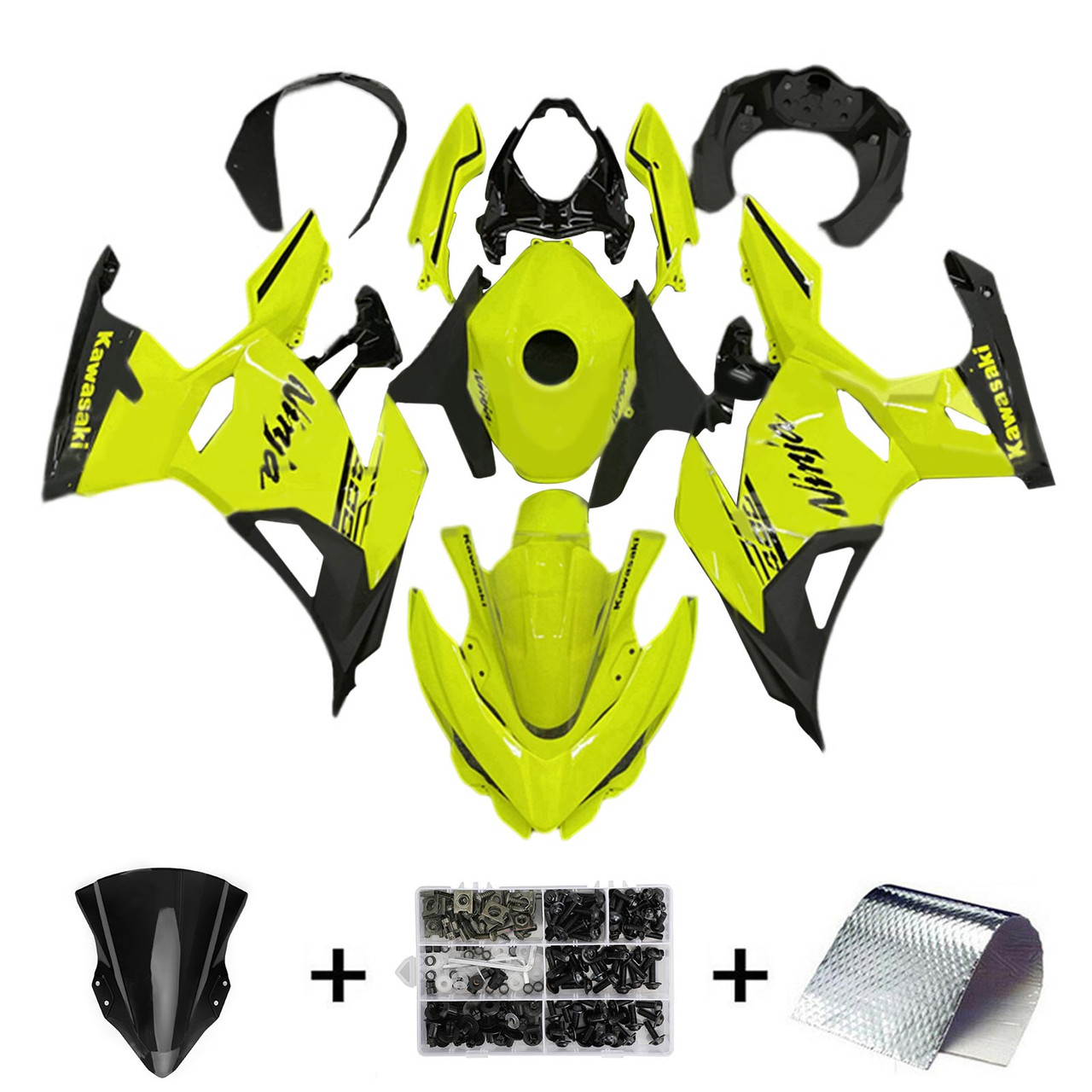 2018-2023 Kawasaki EX400/Ninja400 Amotopart Fairing Kit Generic #154