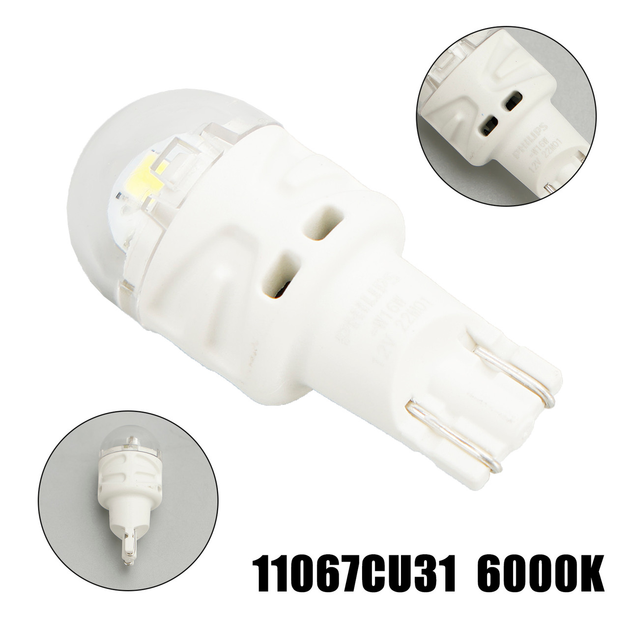 For Philips 11067CU31B1 Ultinon Pro3100 LED-WHITE W16W 6000K W2