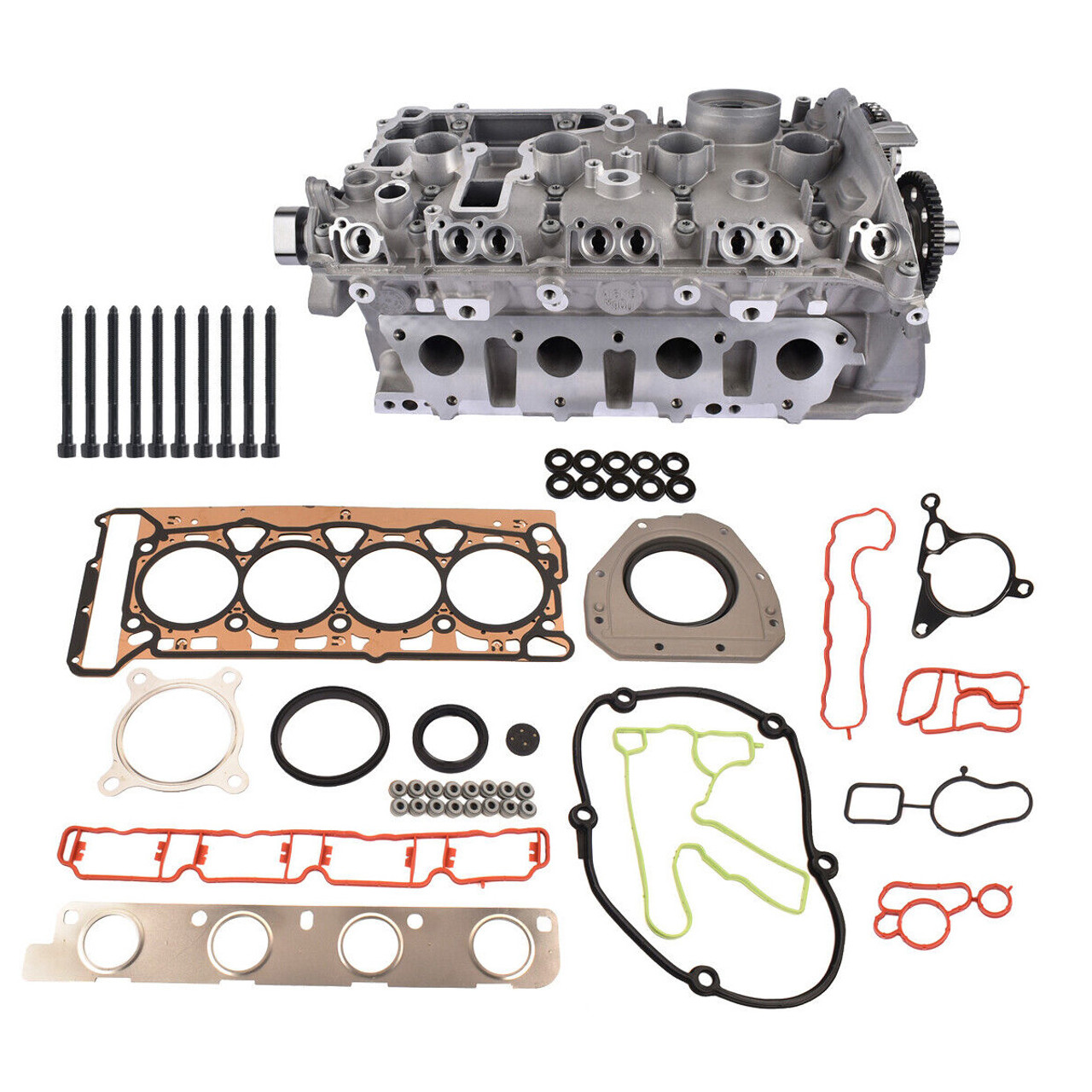 Complete Engine Cylinder Head Assembly With Crankshaft +Gasket Kit For Audi A4 Q5 TT 2.0 TFSI CAEA CAEB CDNB CDNC