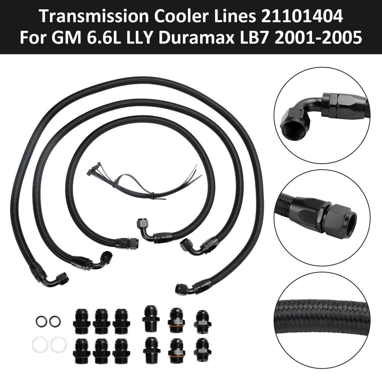 Transmission Cooler Lines 21101404 For GM 6.6L LLY Duramax LB7 2001-2005