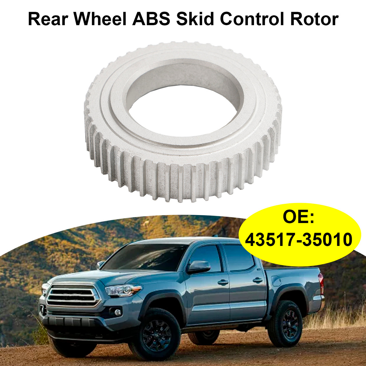 Rear Wheel ABS Skid Control Rotor For Toyota 4RUNNER Tacoma Tundra