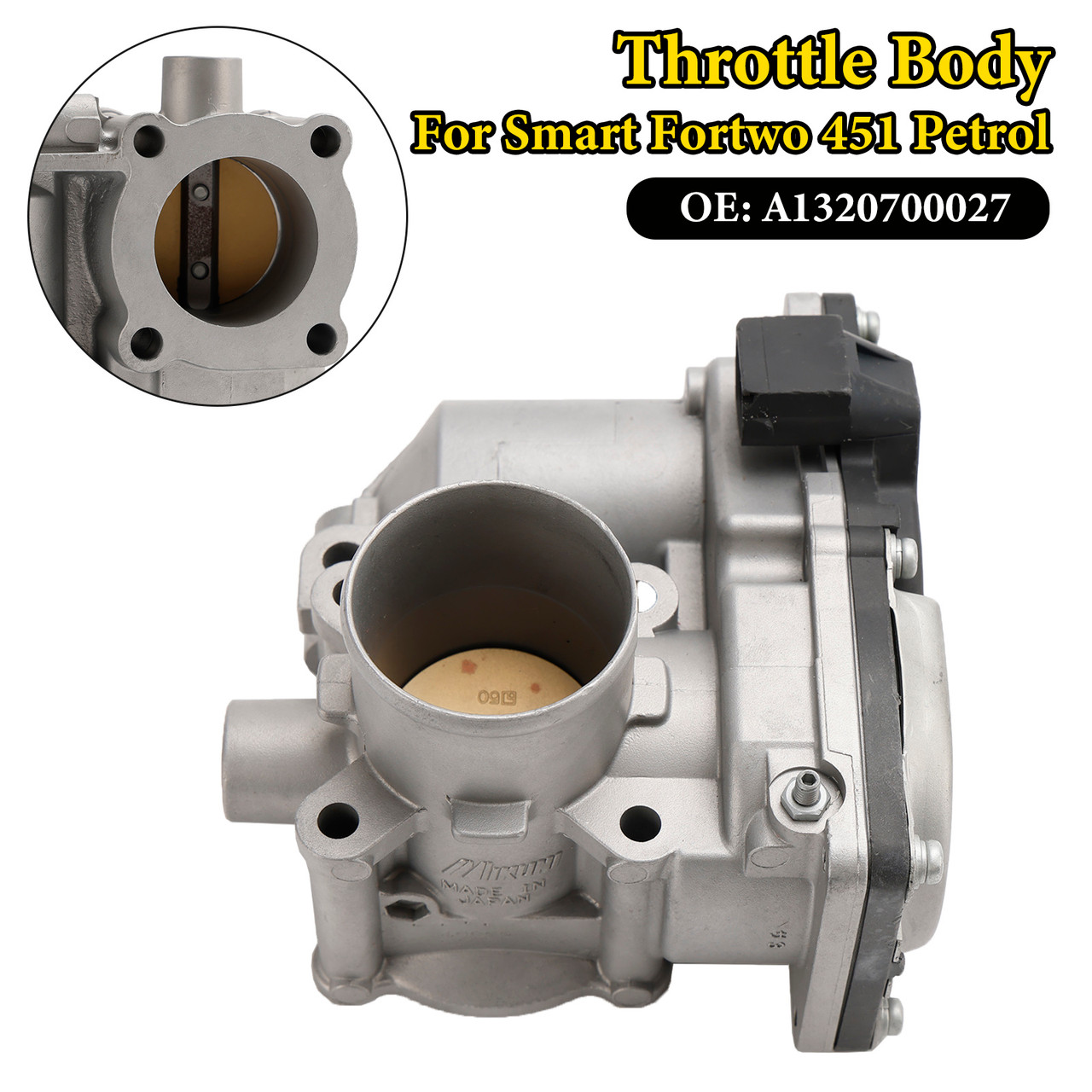 Throttle Body A1320700027 For Smart Fortwo 1.0L Pure/Passion 2008-2015