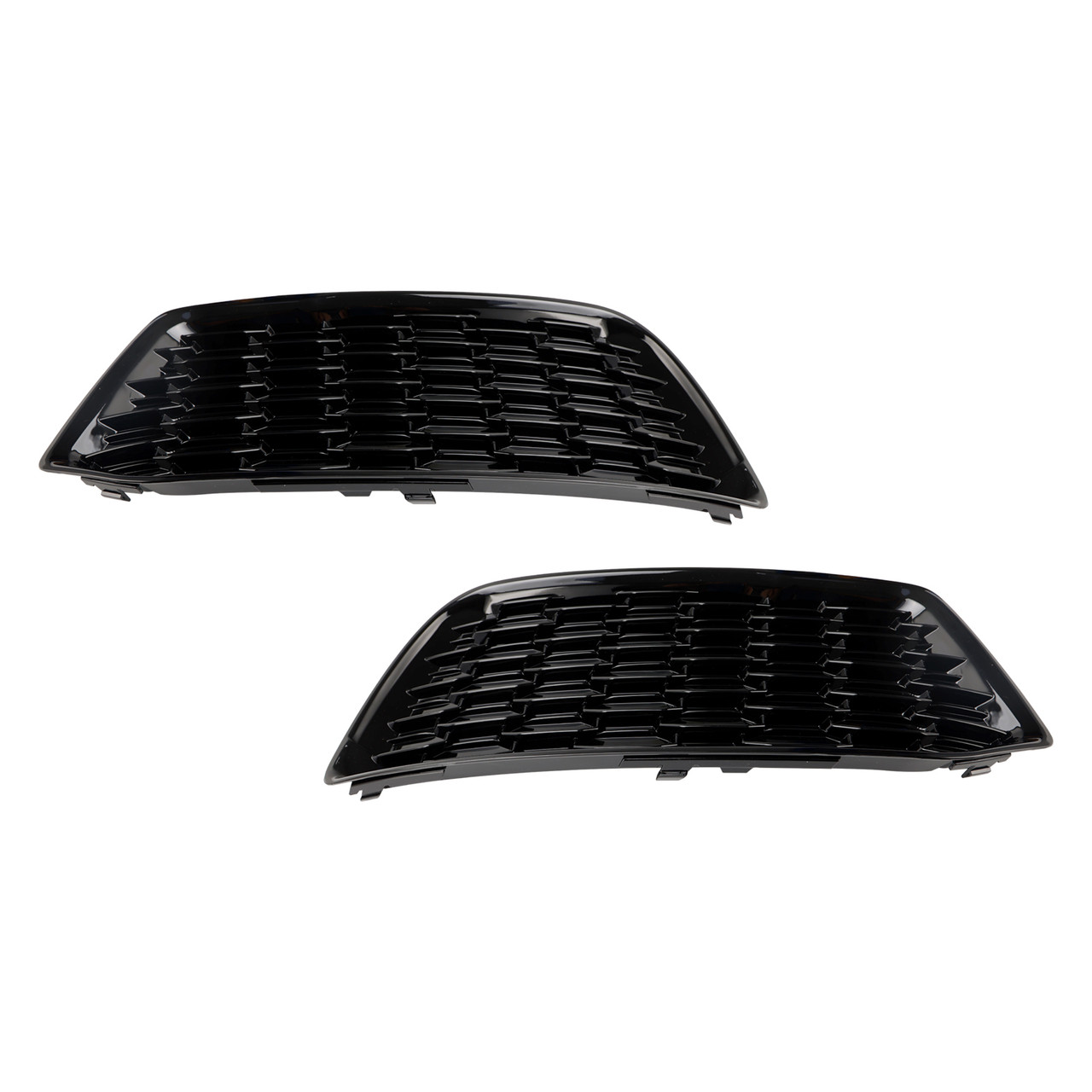 2PCS Front Bumper Cover Grille Grill Bezel Insert Fit Audi Q5 2018-2022 Mesh