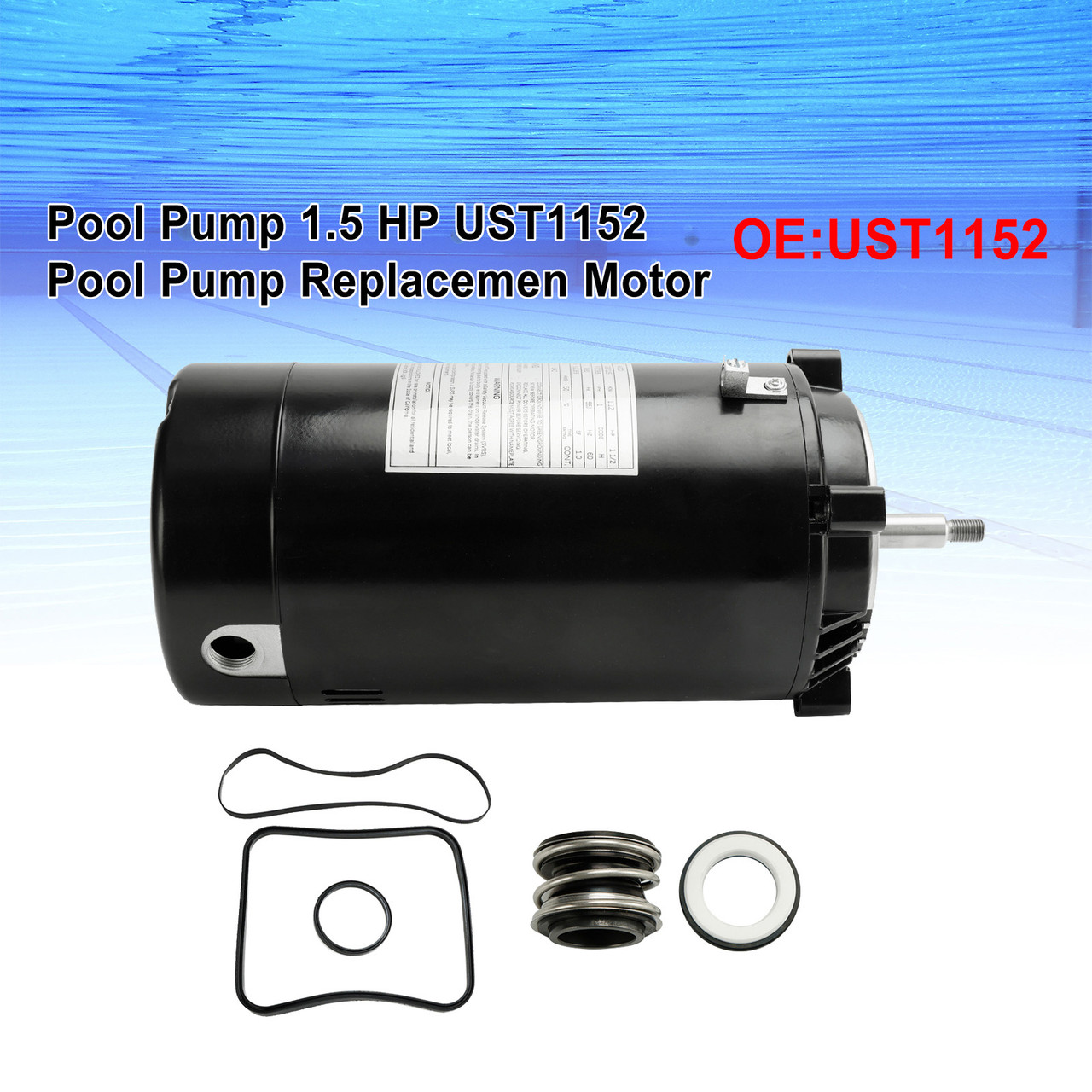 Pool Pump 1.5 HP UST1152 Pool Pump Replacemen Motor For HAYWARD