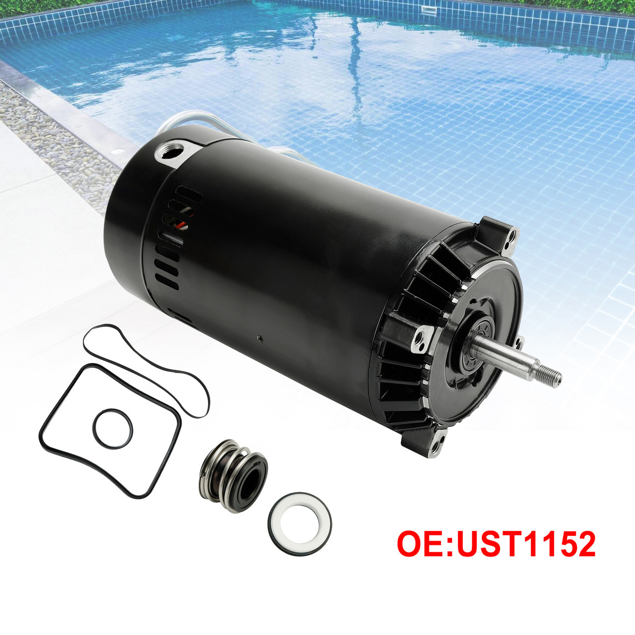 じゅん Pool Pump 1.5 HP UST1152 Pool Pump Replacemen Motor For