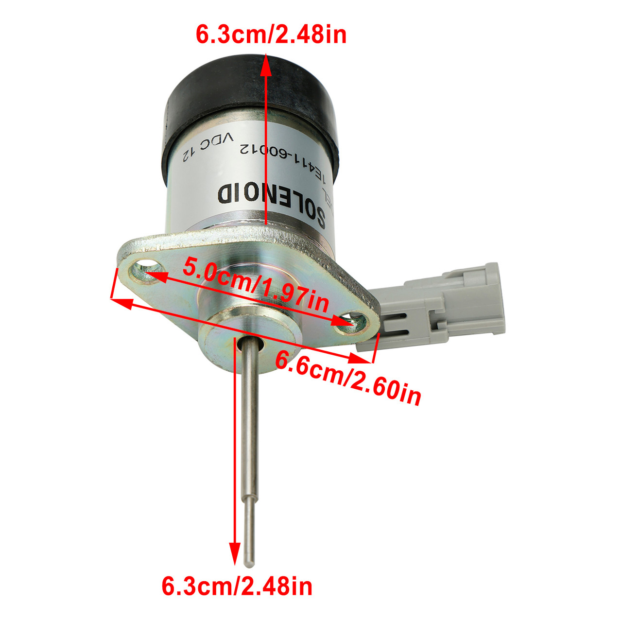 PS41CZ318 1E411-60012 Fuel Stop Solenoid 12V For Kubota 325 Engine D902 Z482