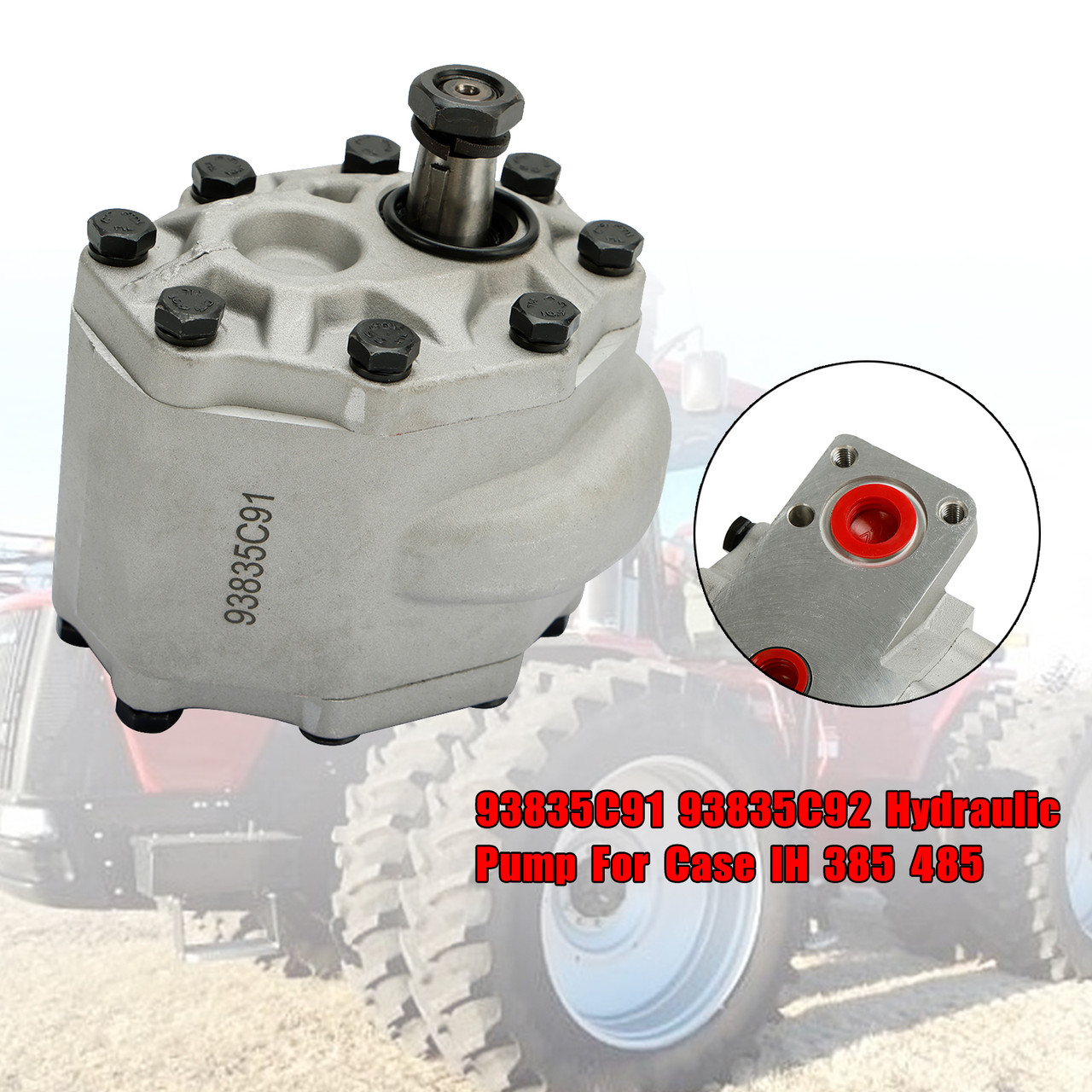 93835C91 Hydraulic Gear Pump 93835C92 For Case 385 454 464 485 574 585 674 885