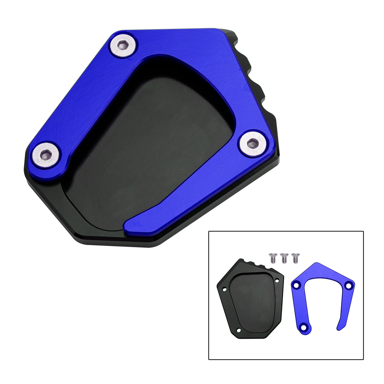 Kickstand Enlarge Plate Pad fit for BMW K1600 2016-2022 Blue