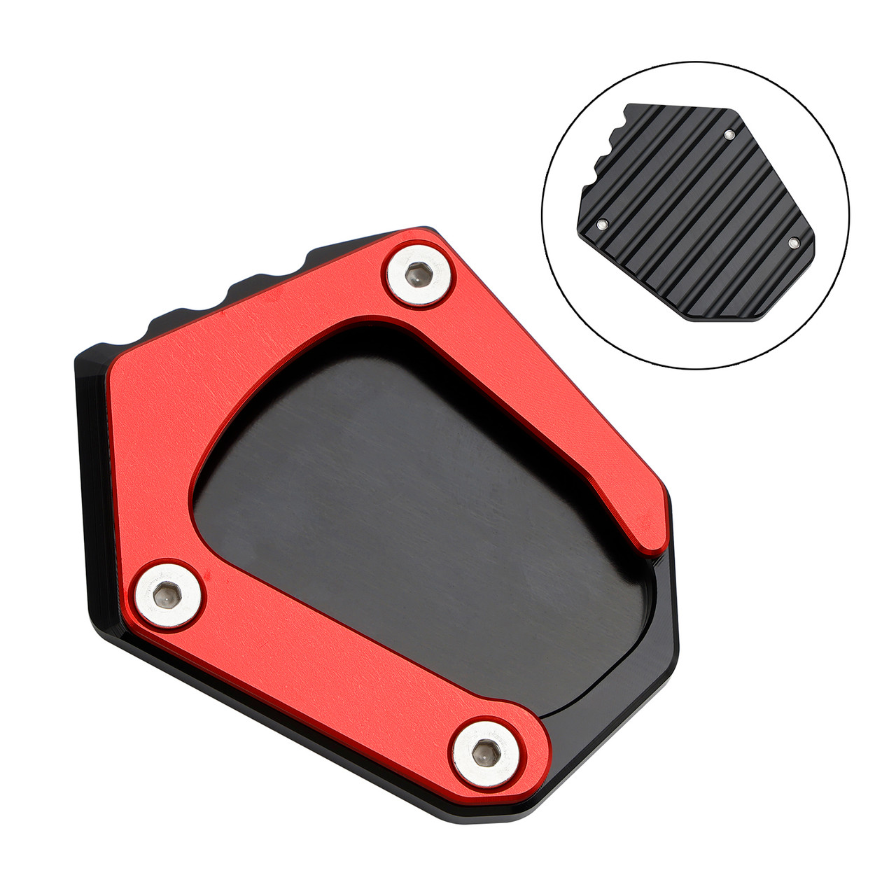 Kickstand Enlarge Plate Pad fit for BMW K1600 2016-2022 Red