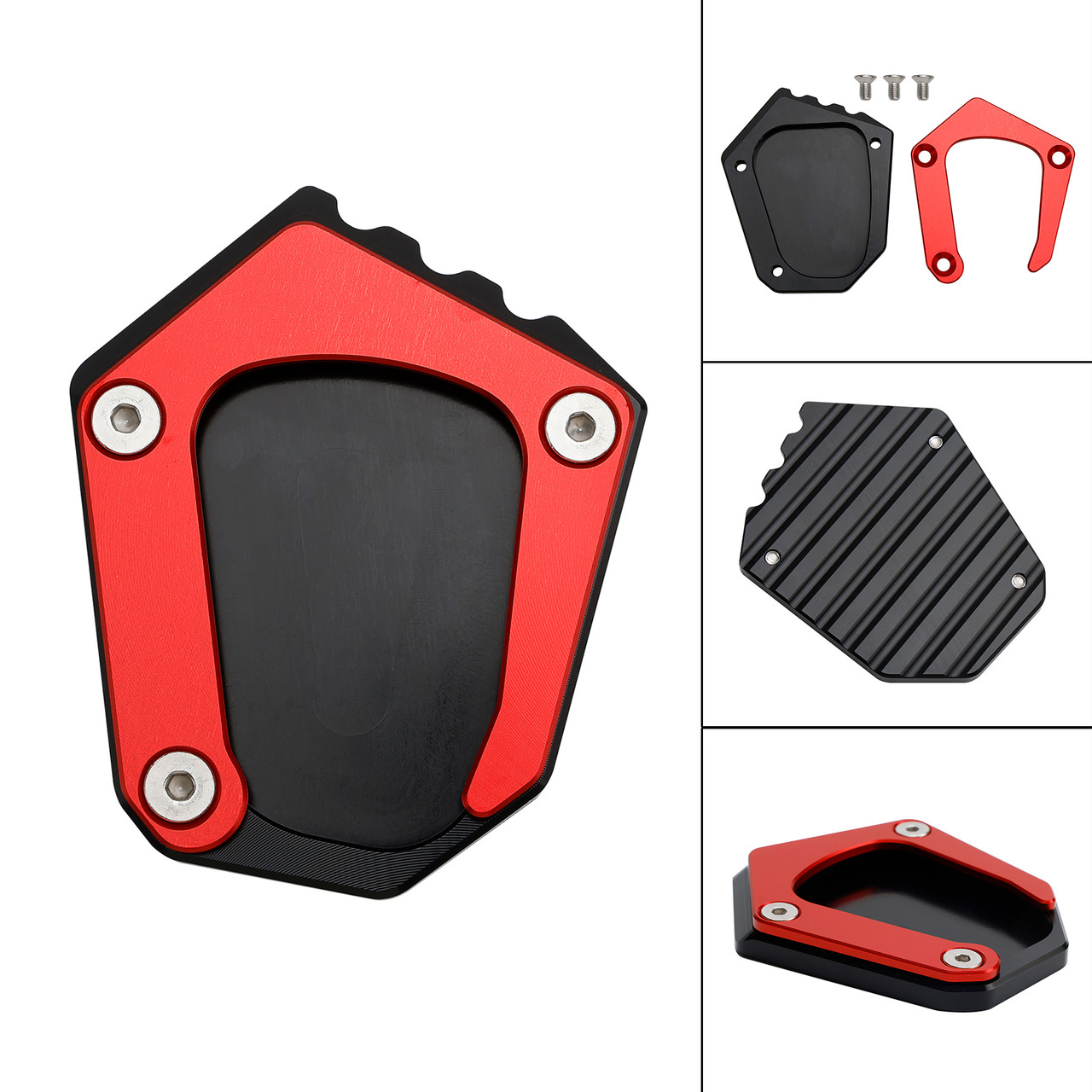 Kickstand Enlarge Plate Pad fit for BMW K1600 2016-2022 Red
