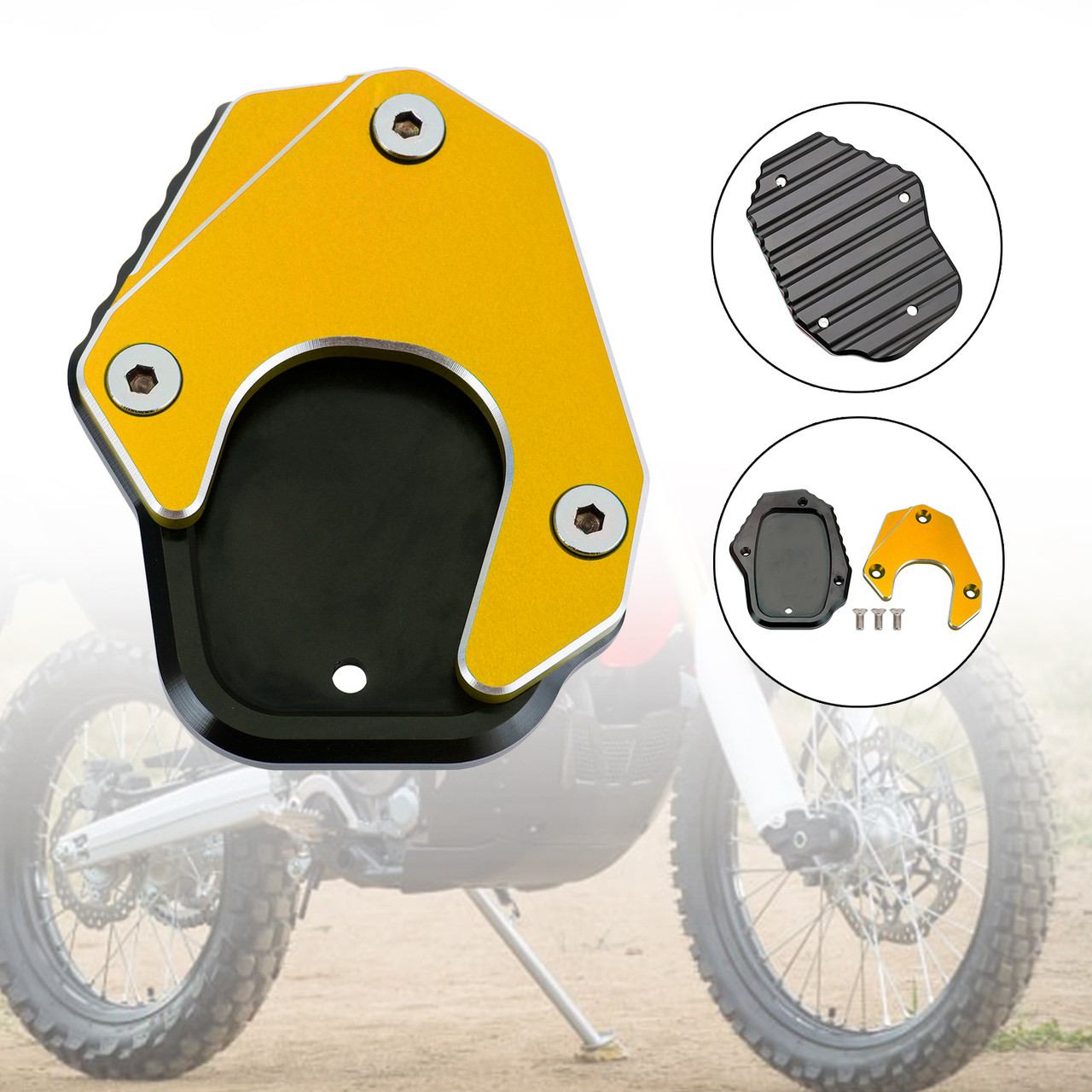 Kickstand Enlarge Plate Pad fit for Honda CRF250L 2017-2020 GOLD