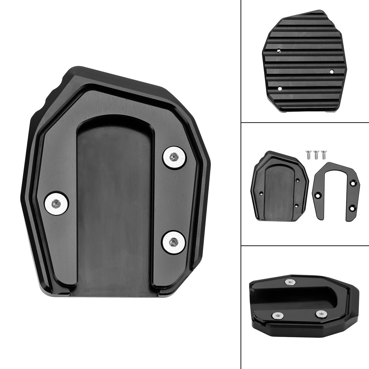 Kickstand Enlarge Plate Pad fit for Kawasaki Vulcan S 650 VN650 2015-2021 BLK