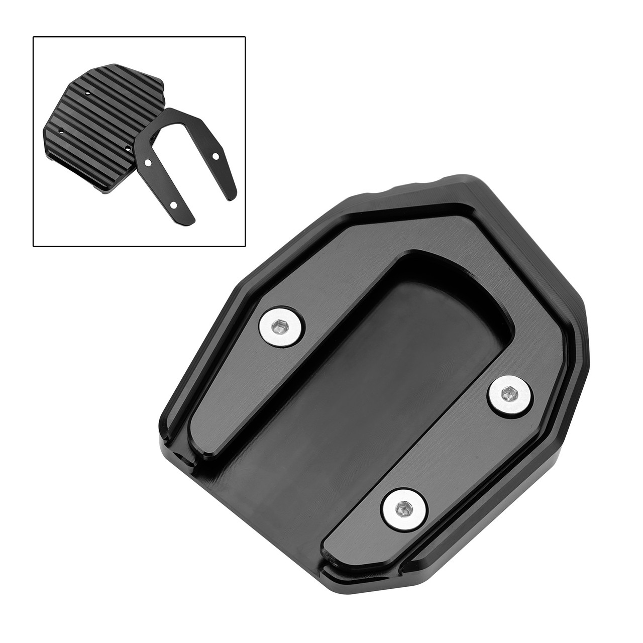 Kickstand Enlarge Plate Pad fit for Kawasaki Vulcan S 650 VN650 2015-2021 BLK